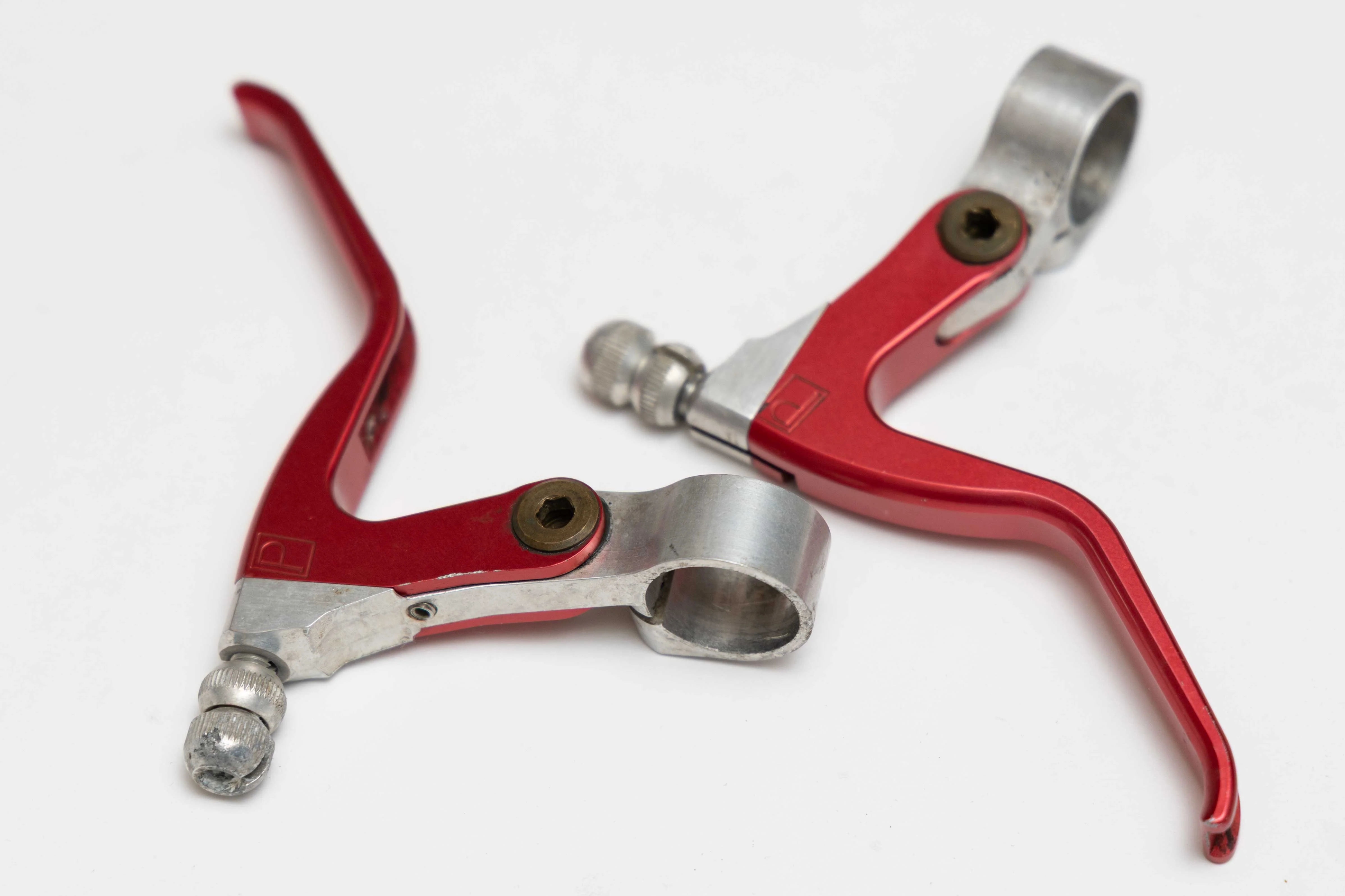 90's  Paul Brake Levers Red + Silver