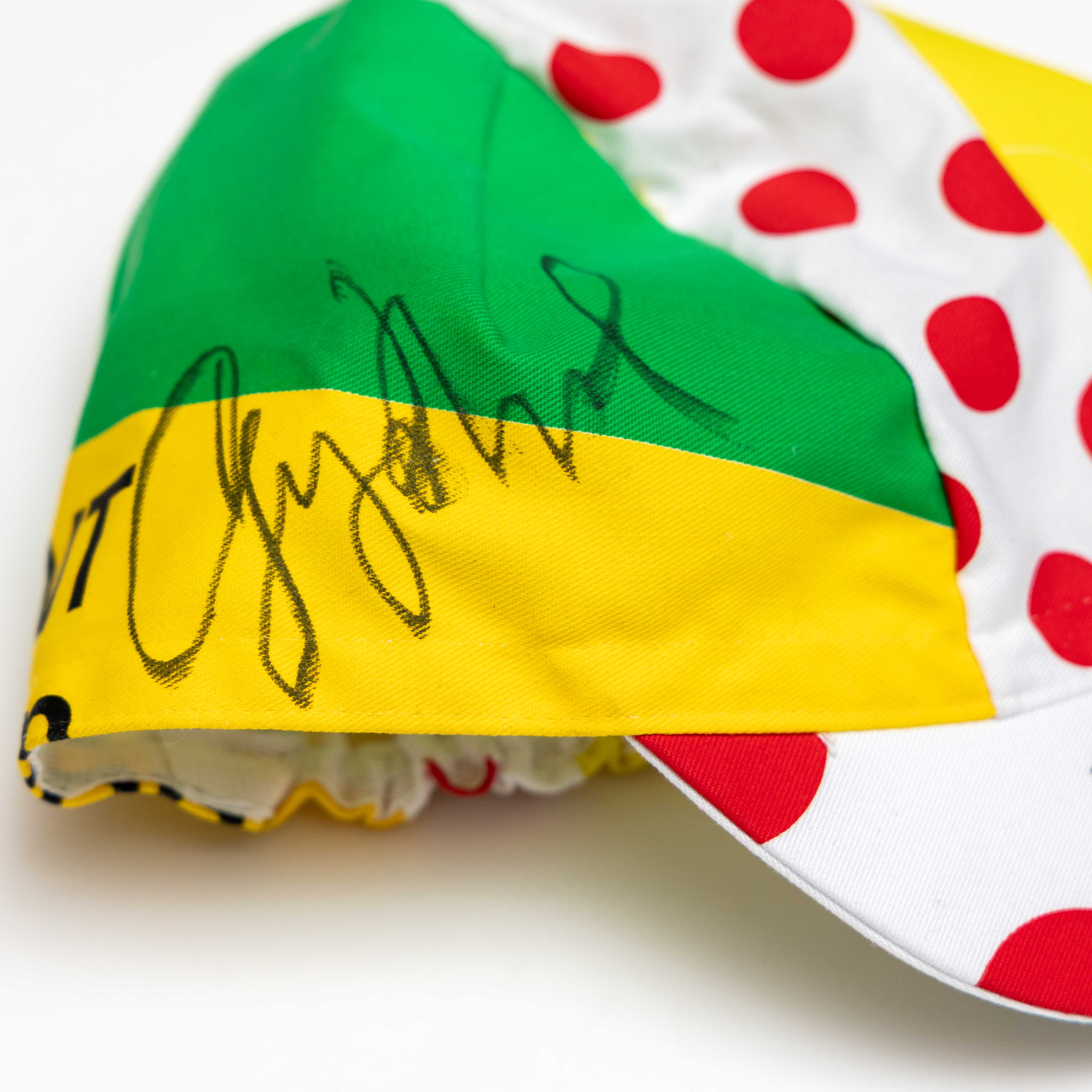Autographed Greg LeMond MASH Cycling Cap New Old Stock - Image 3