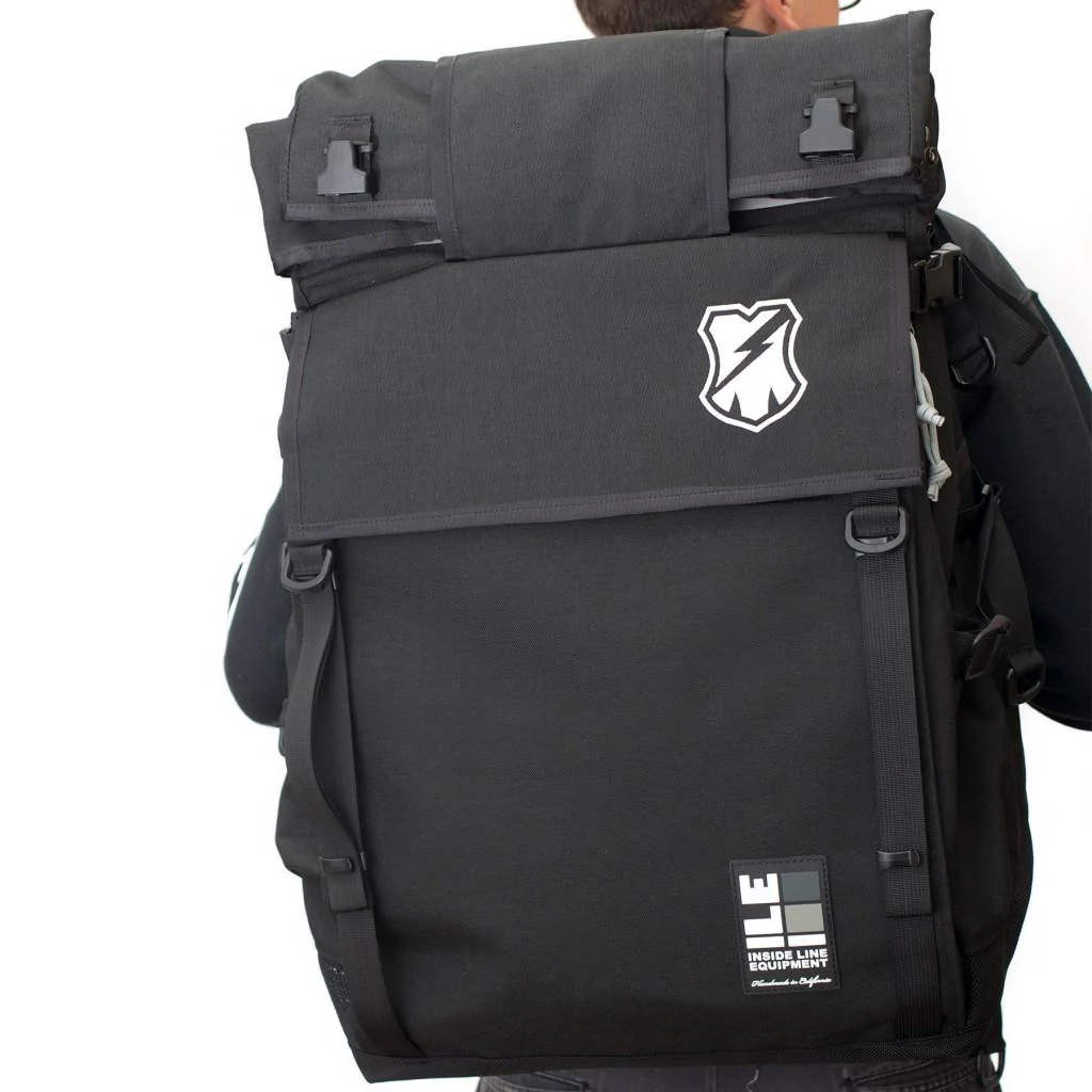ILE X MASH XL Roll Top Backpack Black - Image 2