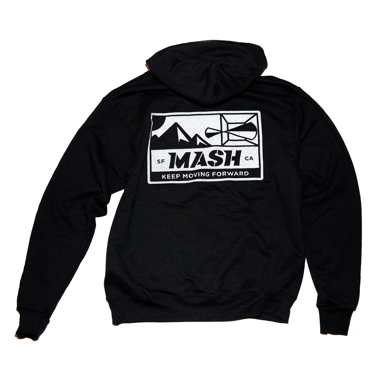 MASH Bolt Hoodie Champion Black with Reflective - Image 5