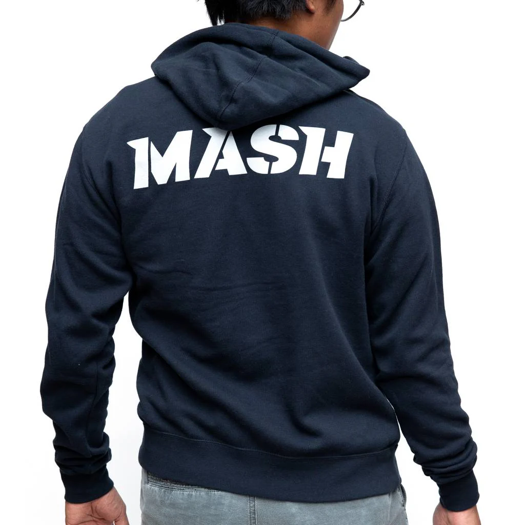 MASH Bolt Pullover Hoodie Navy Blue - Image 4