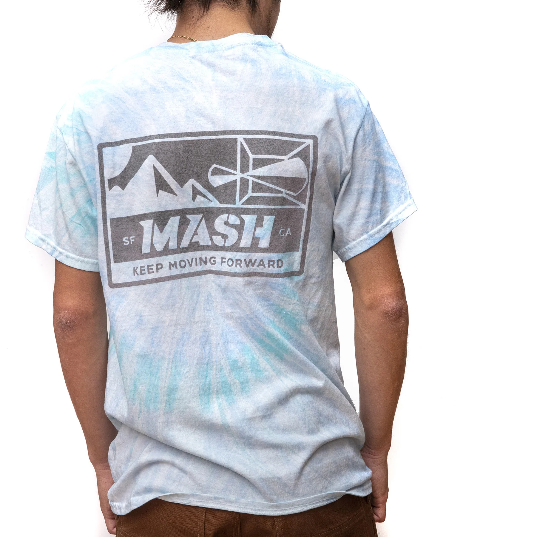 MASH Bolt T-Shirt Faded Tie Dye and Reflective - Image 2