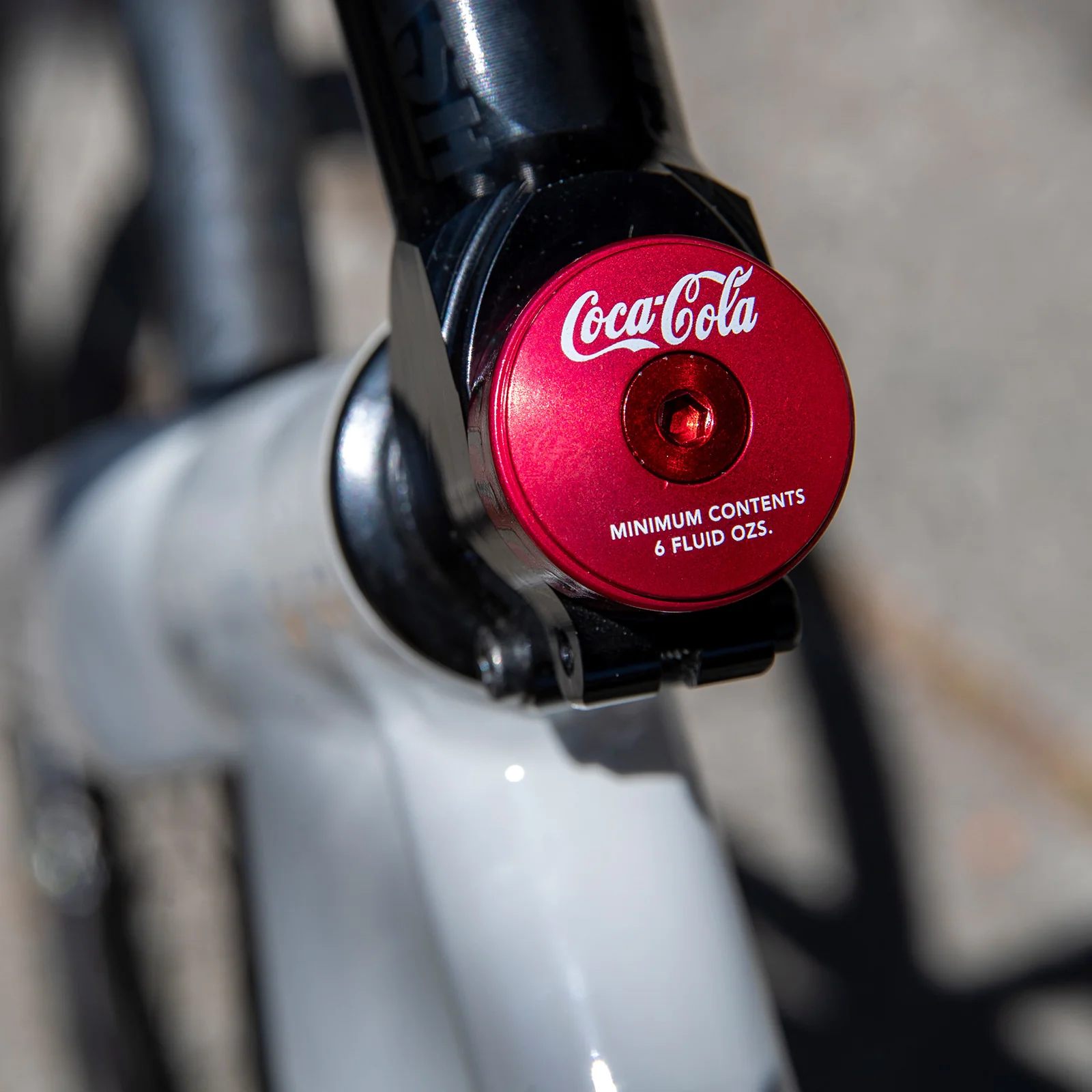 MASH Bonk Bottle Cap Top Cap + 10mm Spacer Red Anodized - Image 3