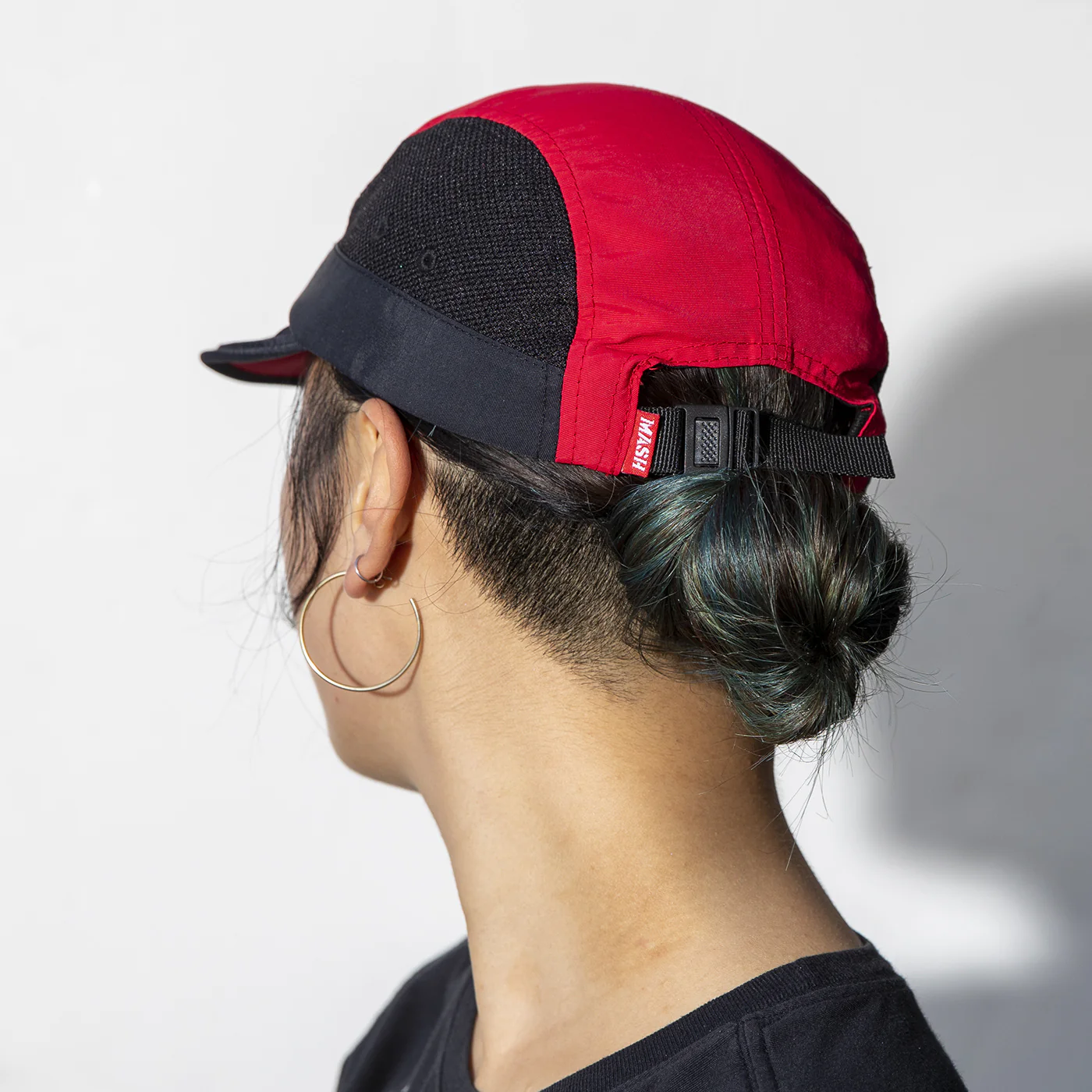 MASH FOLDABLE HAT Black Tan Red - Image 3