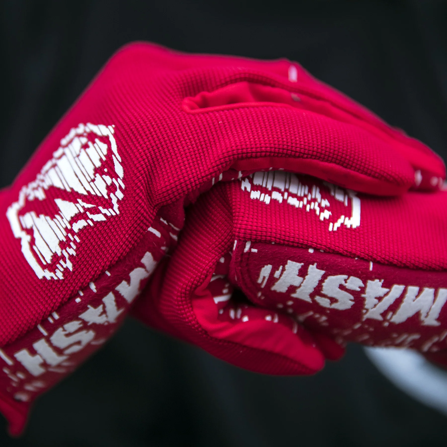 MASH GLITCH GLOVES Red
