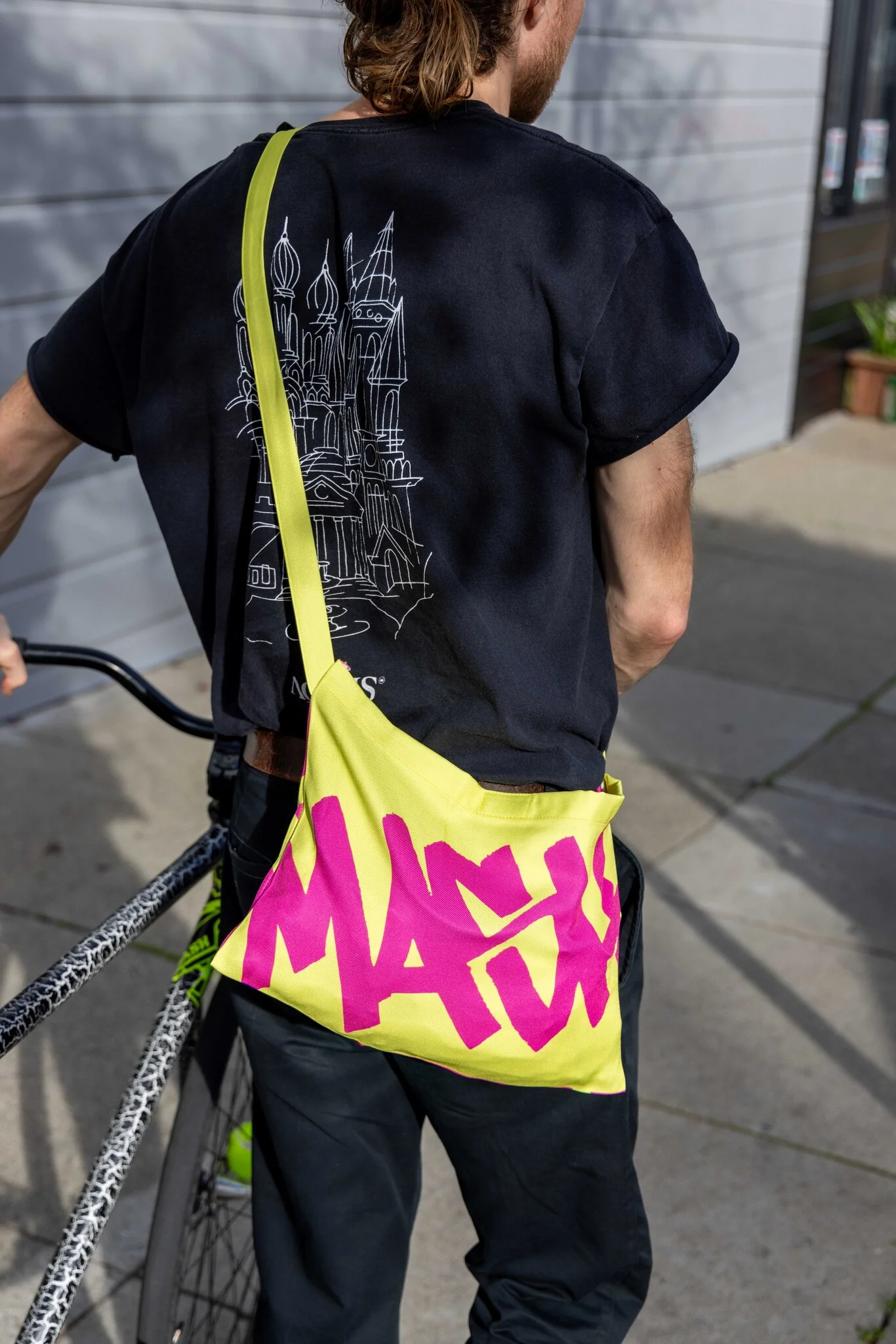 MASH Musette Bag, Pink Yellow - Image 4
