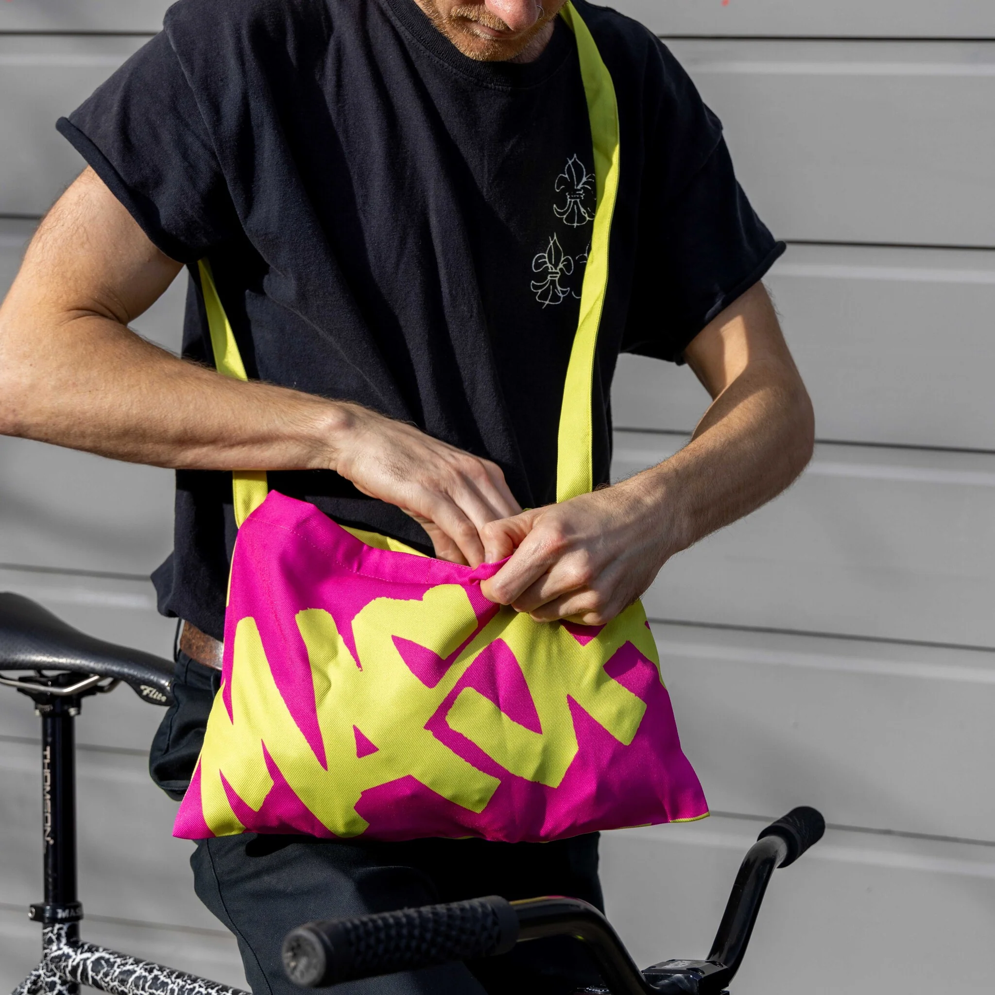MASH Musette Bag, Pink Yellow - Image 5