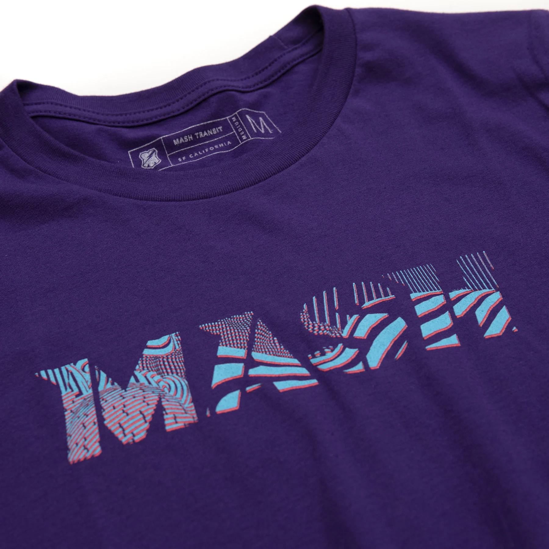 MASH Noise T-Shirt Purple