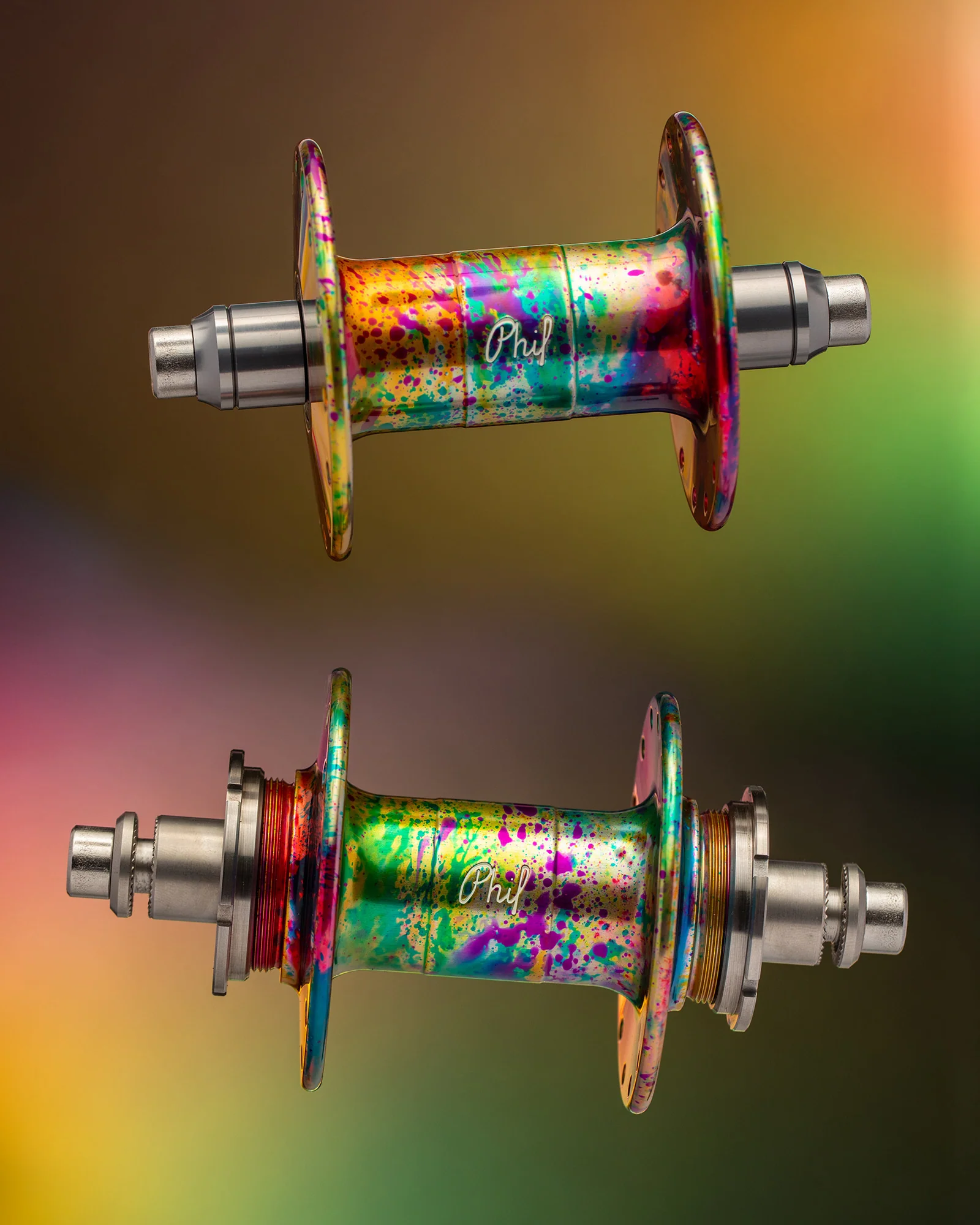 MASH Phil Rainbow H/F 28H Fix/Fix Hub Pair - Image 5