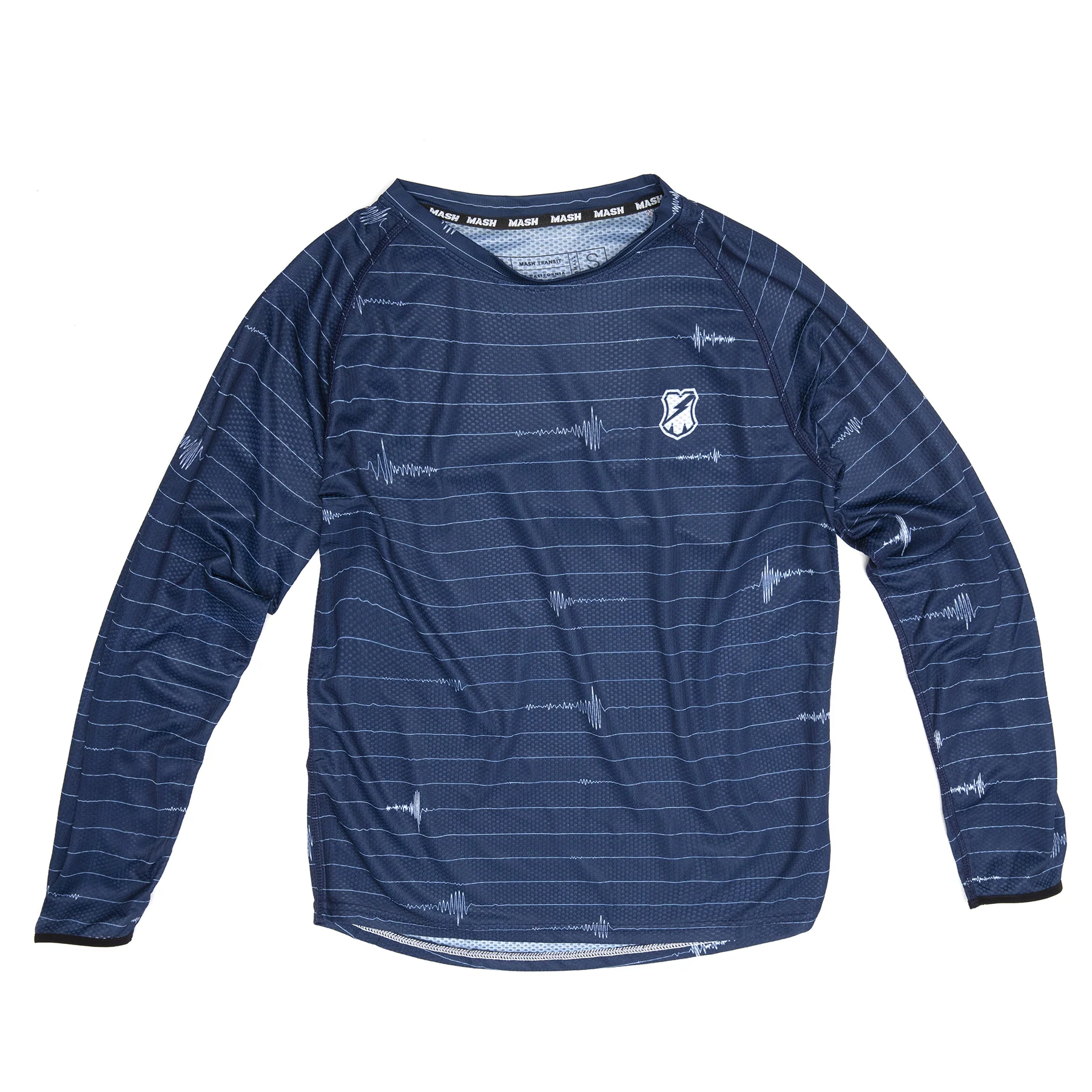 MASH Quake Stripe L/S Jersey Navy - Image 4