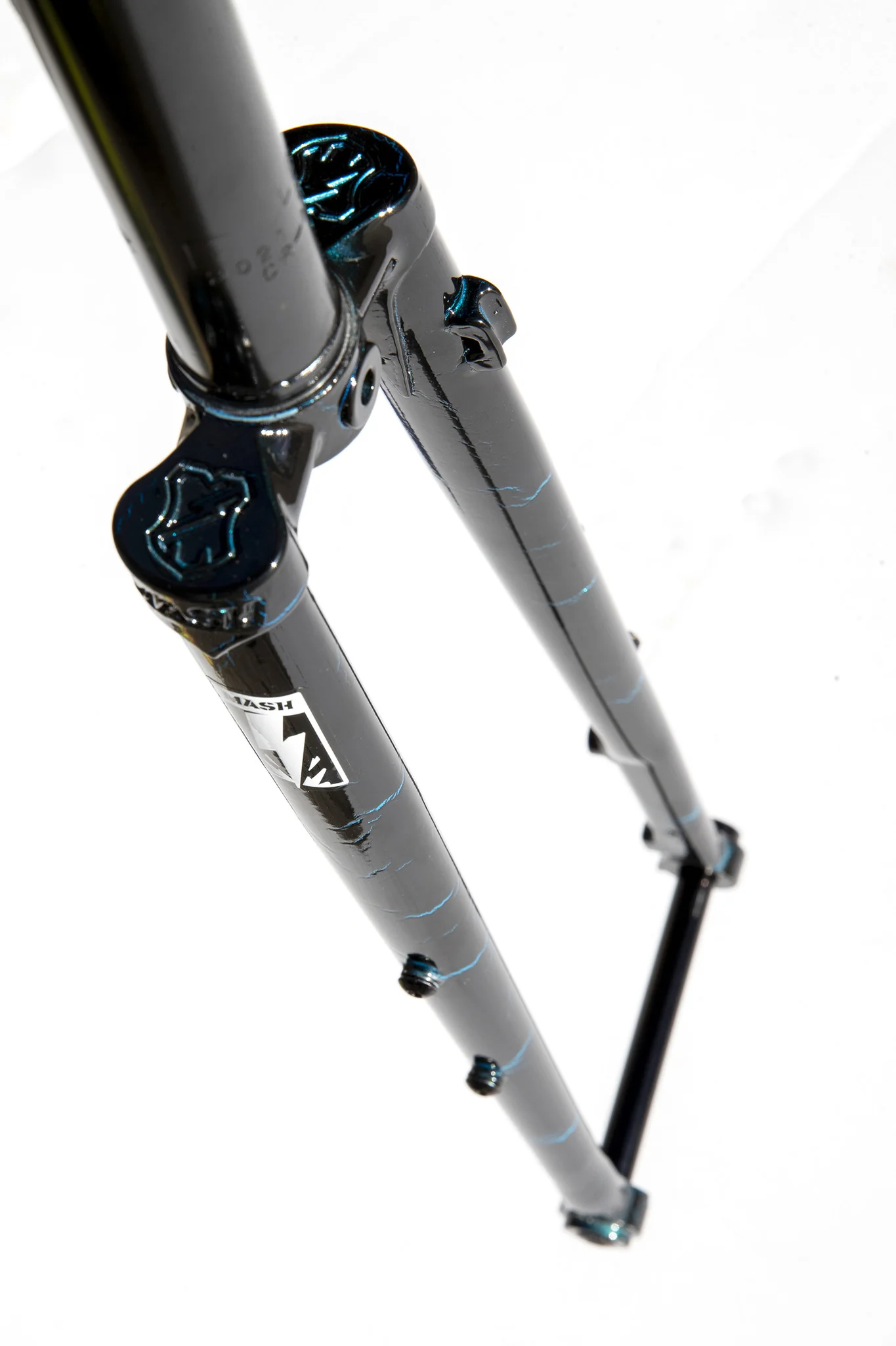 MASH Steel All-Road Frameset Black Rainbow Crackle - Image 7