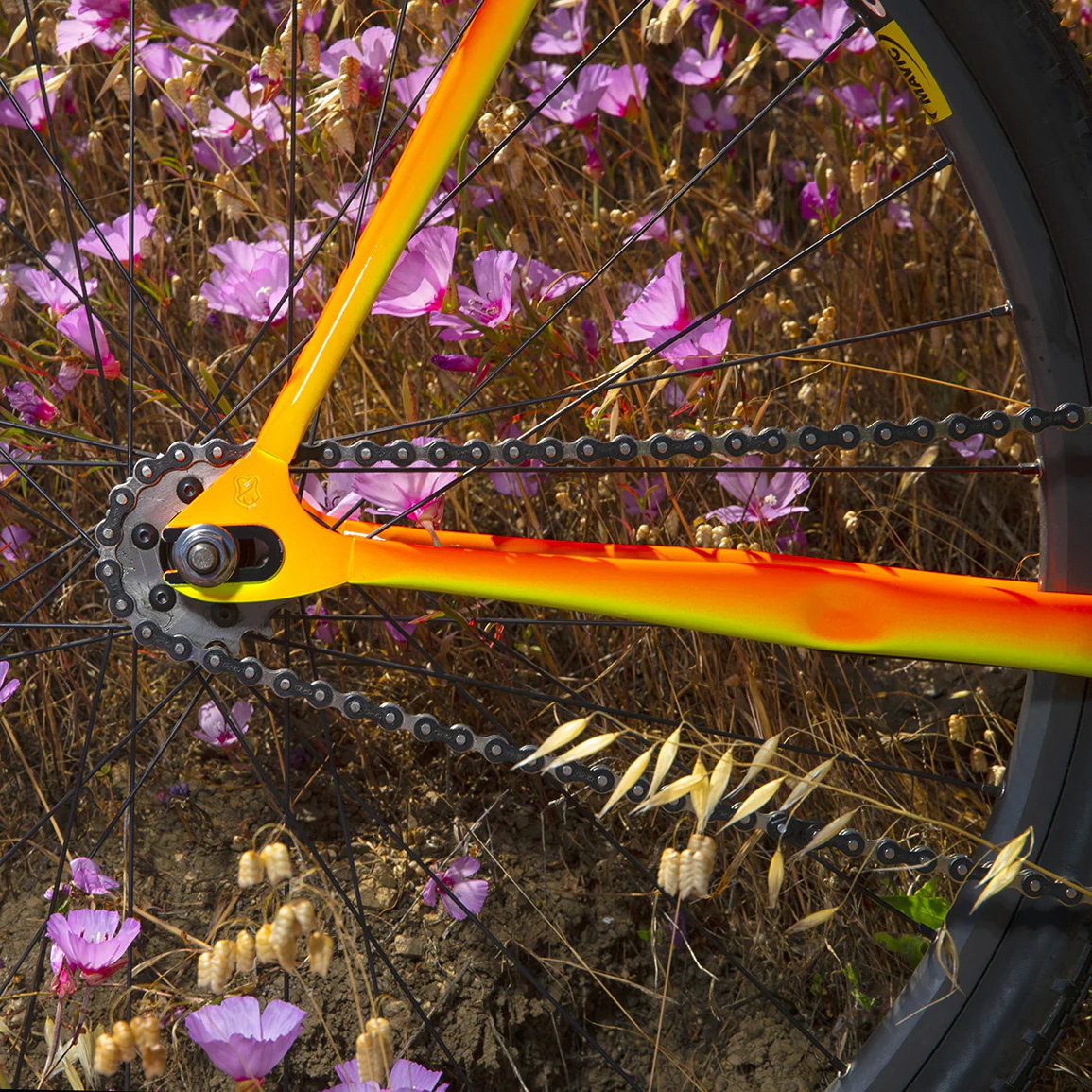 MASH Steel Frameset Neon Orange/Yellow Fade - Image 10