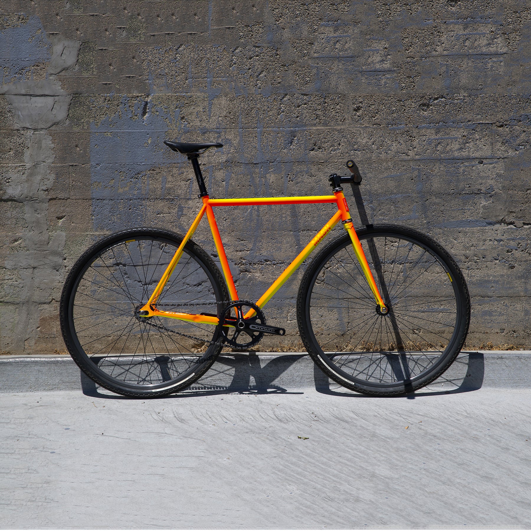 MASH Steel Frameset Neon Orange/Yellow Fade - Image 2