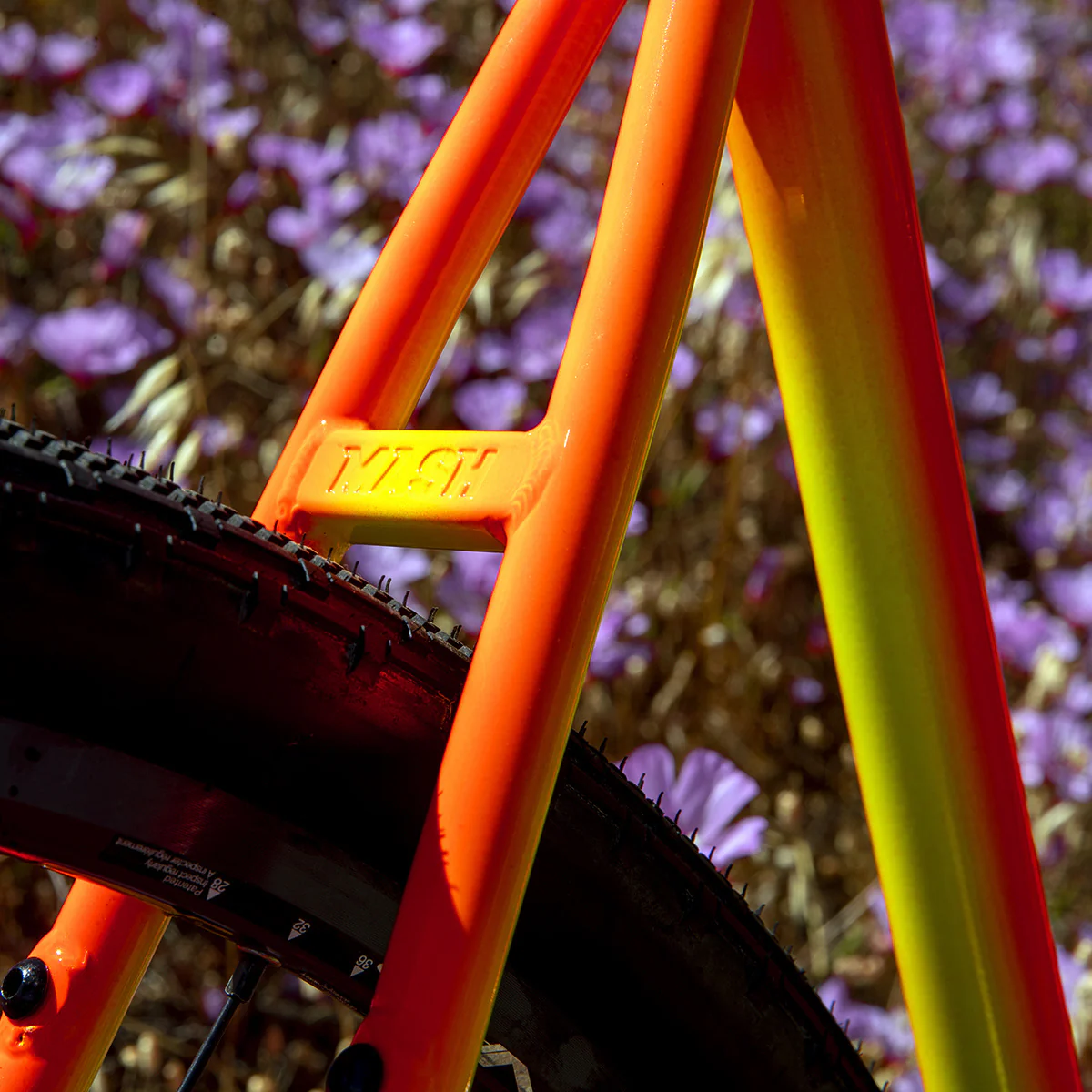 MASH Steel Frameset Neon Orange/Yellow Fade - Image 5