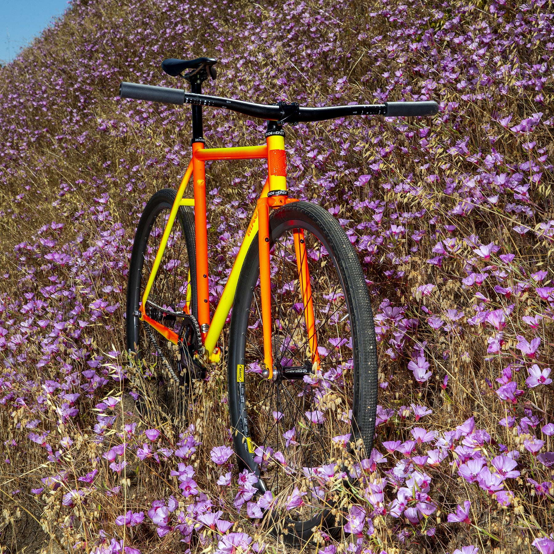 MASH Steel Frameset Neon Orange/Yellow Fade - Image 6