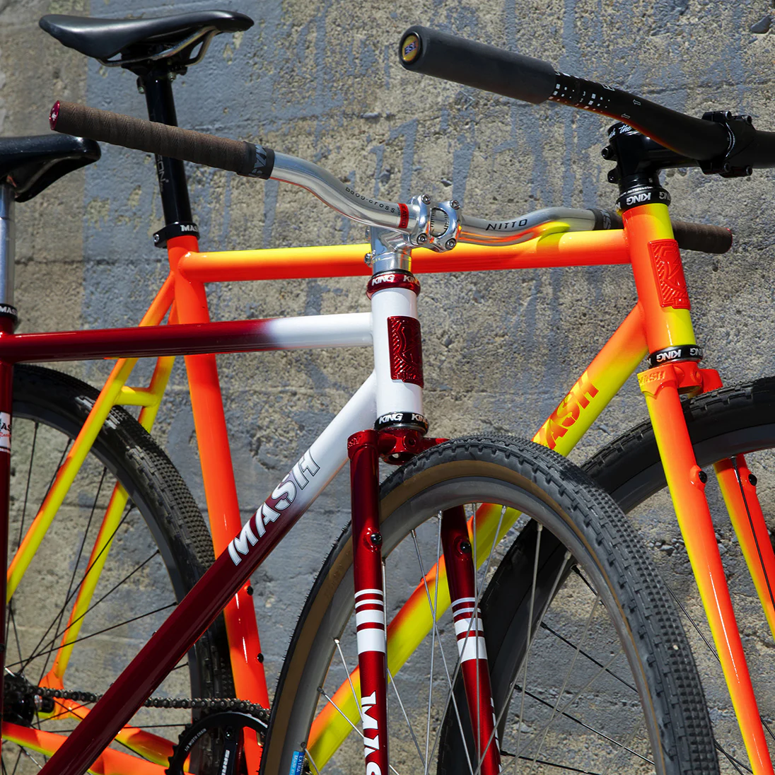 MASH Steel Frameset Neon Orange/Yellow Fade - Image 9