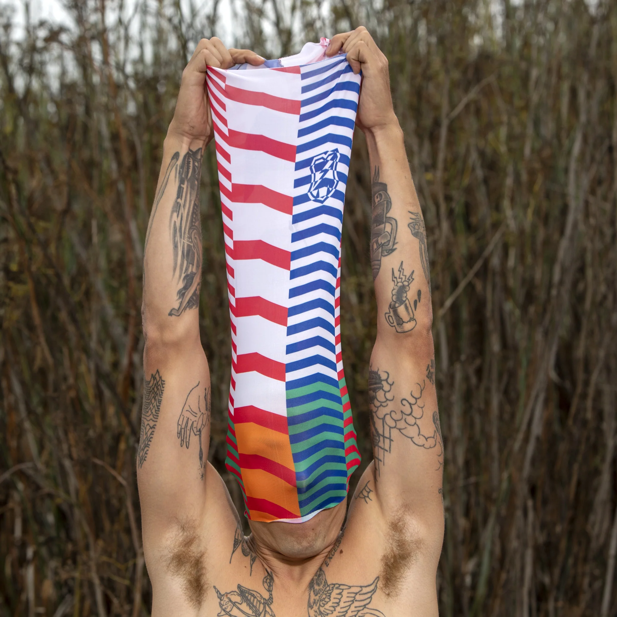 MASH STRIPE NECK GAITER - Image 2