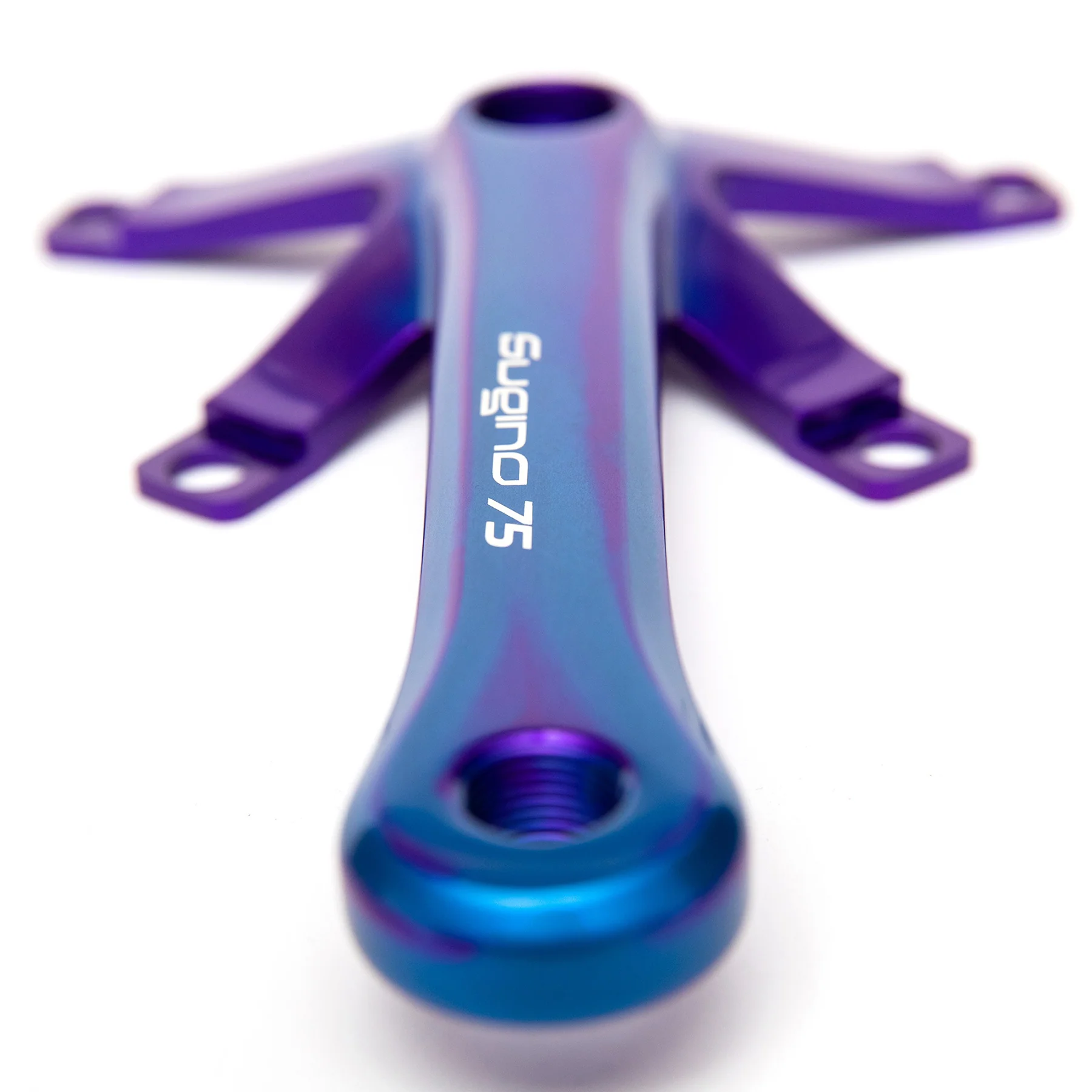 MASH X Sugino 75 Purple/Blue Crank Arms 165 - Image 5