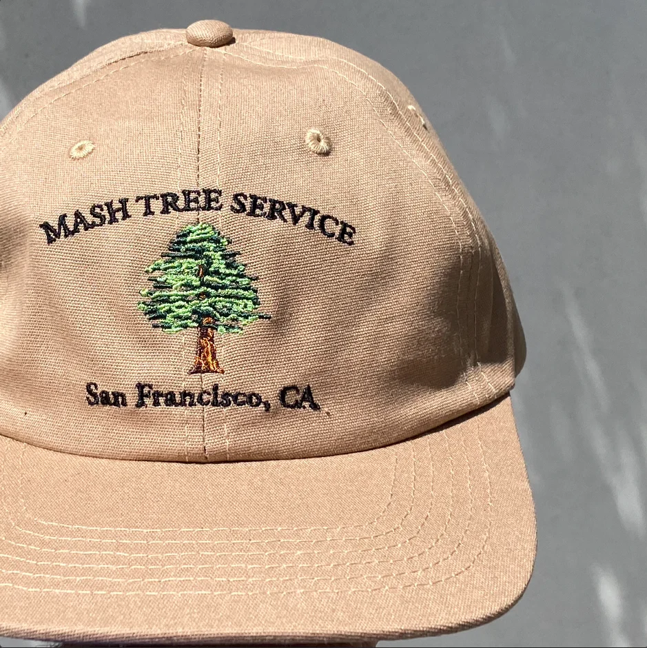 MASH Tree Service Hat Khaki - Image 4