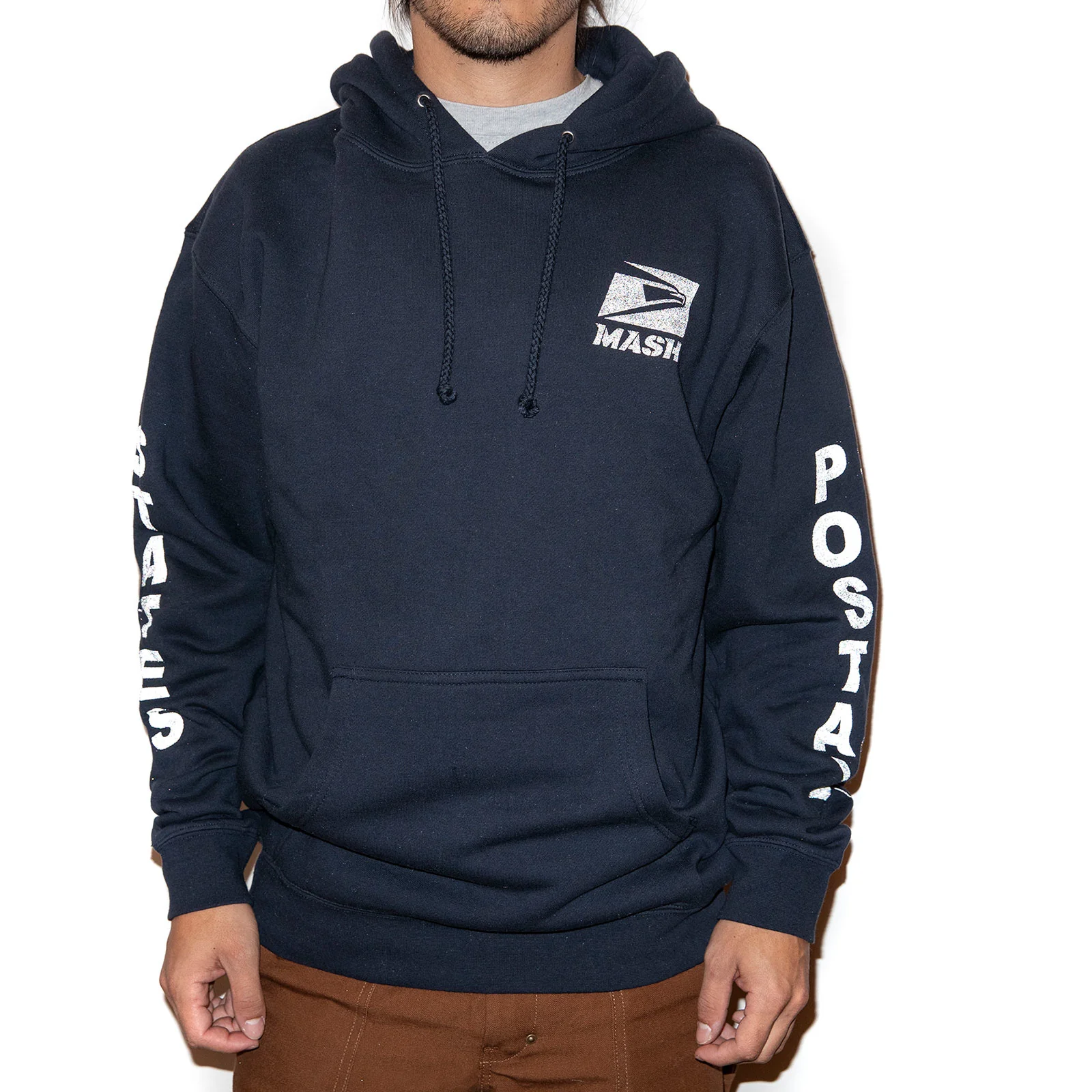 MASH USPS Hoodie Navy with Reflective - Image 2