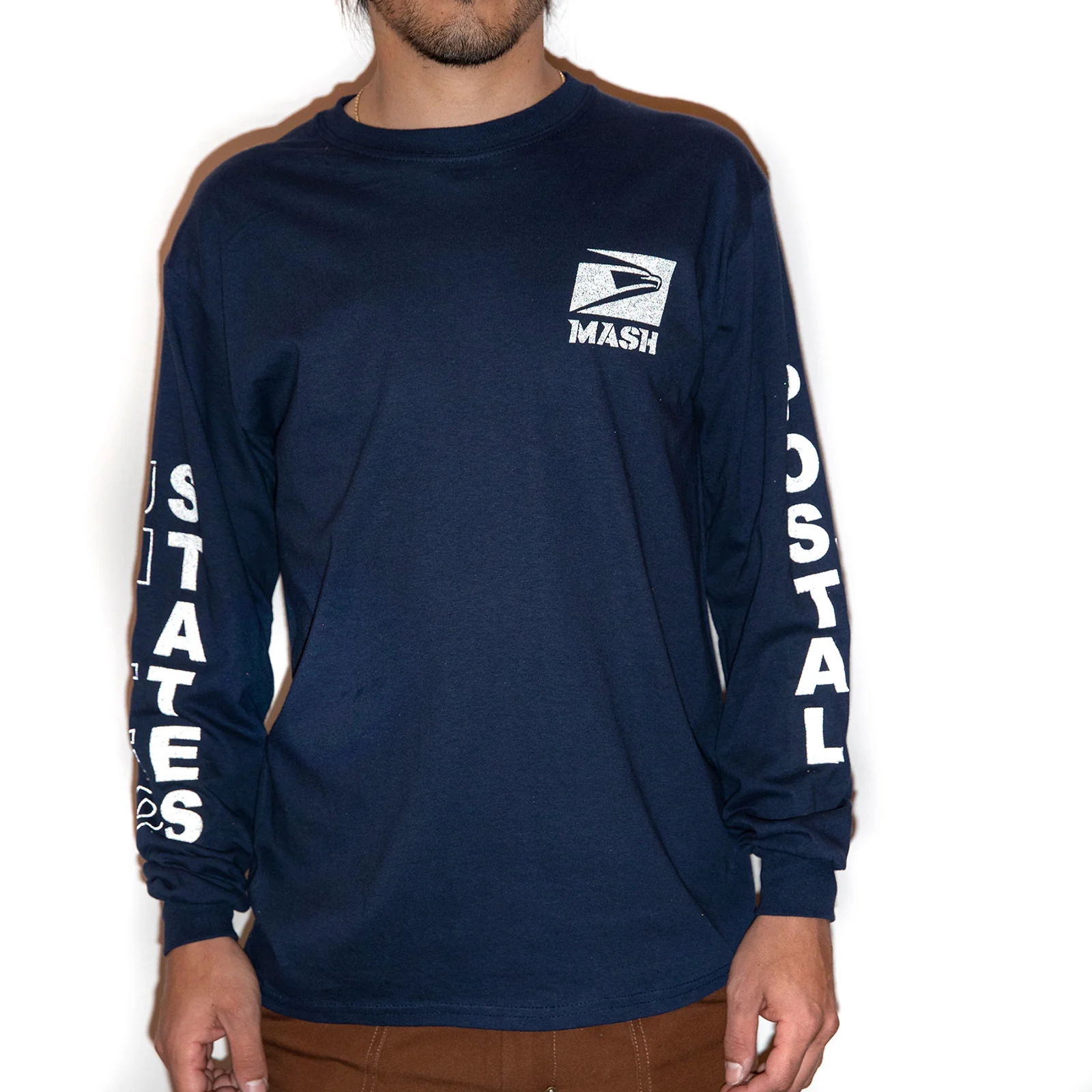 MASH USPS Long Sleeve Shirt Navy and Reflective - Image 3