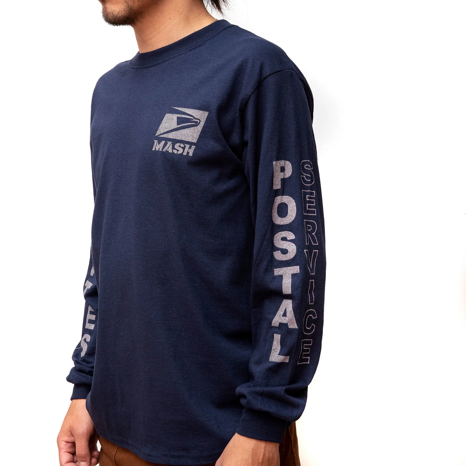 MASH USPS Long Sleeve Shirt Navy and Reflective - Image 5
