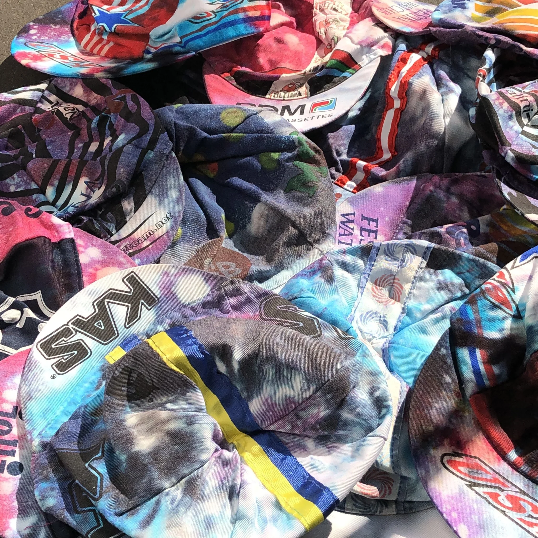 Mystery Galaxy Tie Dye Cycling Cap - Image 2