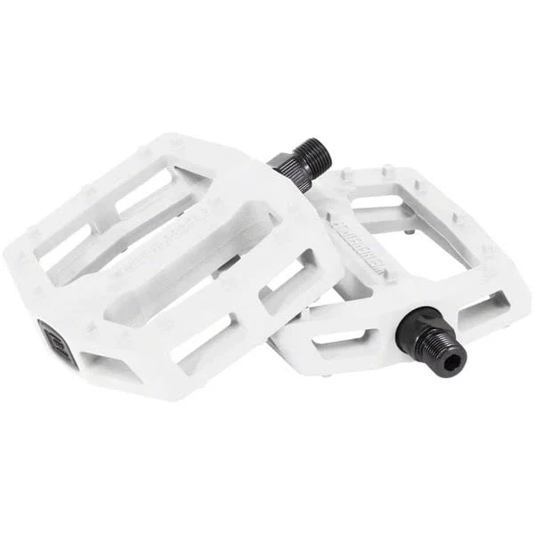 We The People Logic Pedals - Platform, Composite/Plastic, 9/16", White