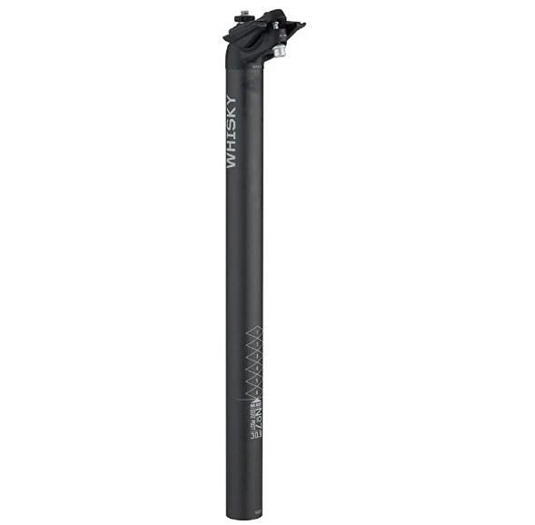 WHISKY No.7 Alloy Seatpost - 27.2 x 400mm, 18mm Offset, Matte Black - Image 2